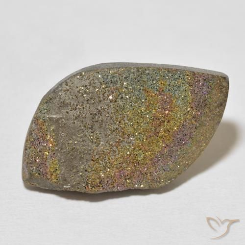 23.02ct Natural Multicolorido Pirita arco-íris, Chique, Opaco