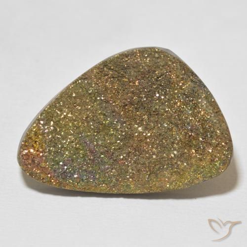 24.80ct Natural Multicolorido Pirita arco-íris, Chique, Opaco