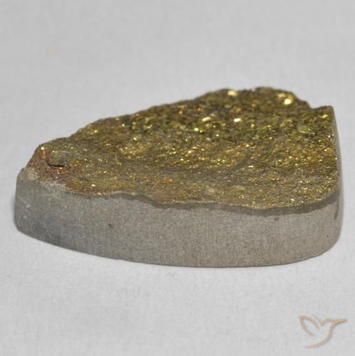 Pirita arco-íris Multicolorido Natural 22.73ct, Formato de pêra, Opaco