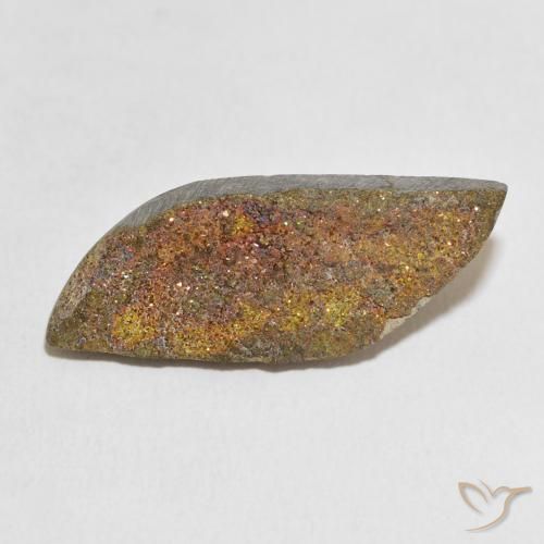 13.53ct Natural Multicolorido Pirita arco-íris, Chique, Opaco