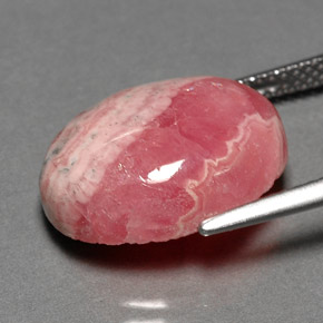 Rodocrosita multicolorido natural 12,06ct, corte oval, opaco