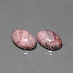 Pedras preciosas de rodocrosita multicolorido natural de  ct, corte oval, opaco