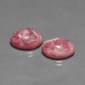 Pedras preciosas de rodocrosita multicolorido natural de  ct, corte oval, opaco