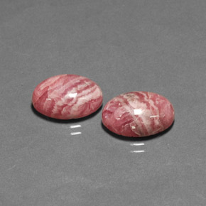 Pedras preciosas de rodocrosita multicolorido natural de  ct, corte oval, opaco