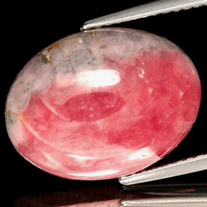 Rodocrosita multicolorido natural 12,48ct, corte oval, opaco