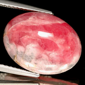 Rodocrosita multicolorido natural 12,48ct, corte oval, opaco