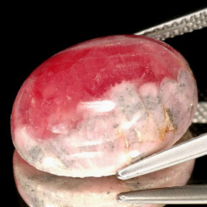 Rodocrosita multicolorido natural 12,48ct, corte oval, opaco