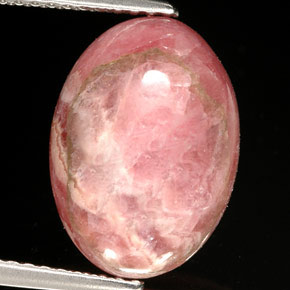 Rodocrosita multicolorido natural 7,08ct, corte oval, opaco