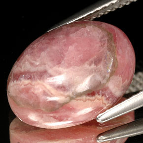 Rodocrosita multicolorido natural 7,08ct, corte oval, opaco