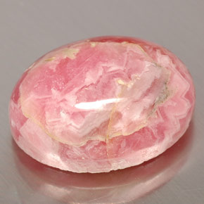 Rodocrosita multicolorido natural 12,60ct, corte oval, opaco