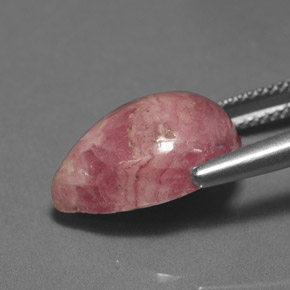 Rodocrosita multicolorido natural 9,98ct, formato de pêra, opaco