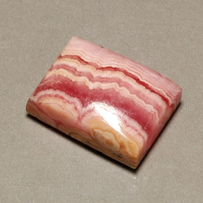 Rodocrosita rosa natural 16,08ct, baguete, opaco