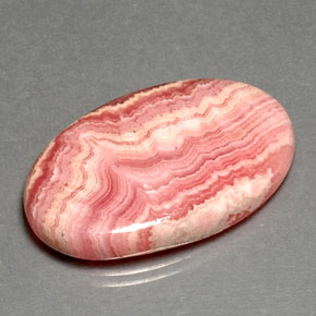 Rodocrosita multicolorido natural 30,35ct, corte oval, opaco