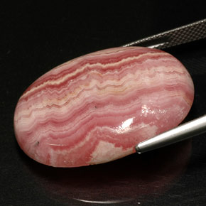 Rodocrosita multicolorido natural 36,43ct, corte oval, opaco