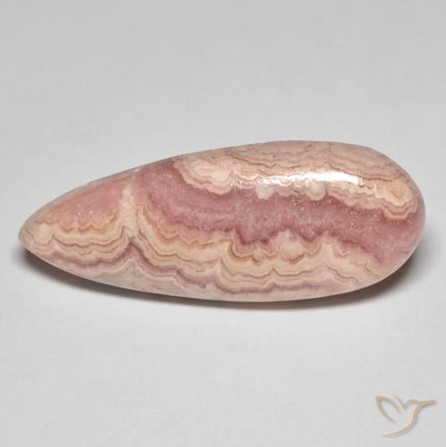 24.94ct Natural Multicolorido rodocrosita, Formato de pêra, Opaco