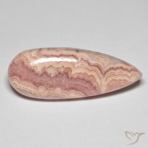 rodocrosita Multicolorido Natural 24.94ct, Formato de pêra, Opaco