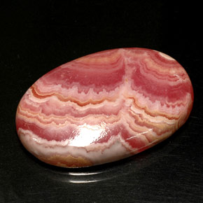 Rodocrosita multicolorido natural 32,96ct, corte oval, opaco