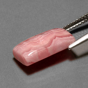 Rodocrosita multicolorido natural 6,37ct, baguete, opaco