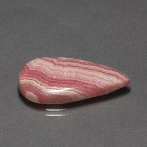 Rodocrosita multicolorido natural 14,00ct, formato de pêra, opaco