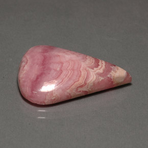 Rodocrosita rosa natural 15,55ct, formato de pêra, opaco