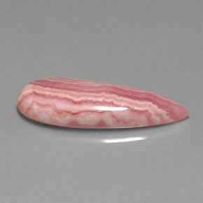 Rodocrosita rosa natural 14,24ct, formato de pêra, opaco