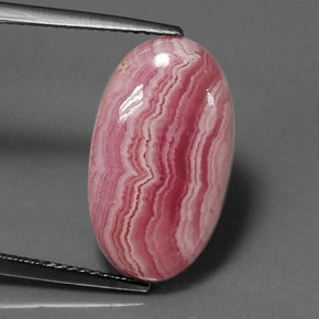 Rodocrosita multicolorido natural 8,66ct, corte oval, opaco