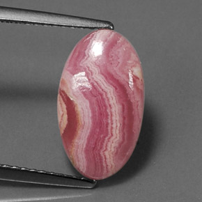 Rodocrosita multicolorido natural 4,19ct, corte oval, opaco