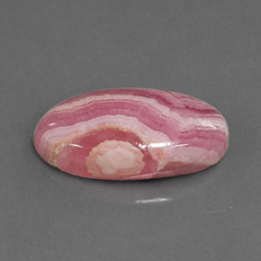 Rodocrosita multicolorido natural 4,19ct, corte oval, opaco