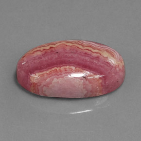 Rodocrosita multicolorido natural 8,97ct, corte oval, opaco
