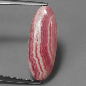 Rodocrosita multicolorido natural 8,43ct, corte oval, opaco