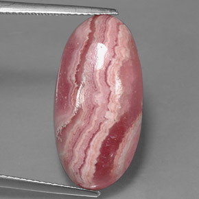 Rodocrosita multicolorido natural 15,90ct, corte oval, opaco