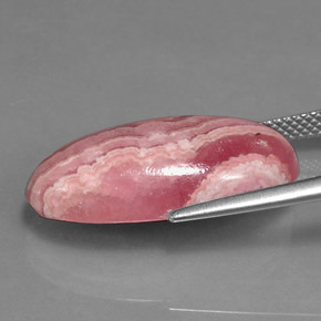 Rodocrosita multicolorido natural 15,90ct, corte oval, opaco