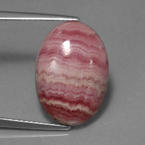 Rodocrosita multicolorido natural 11,52ct, corte oval, opaco