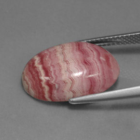 Rodocrosita multicolorido natural 11,52ct, corte oval, opaco