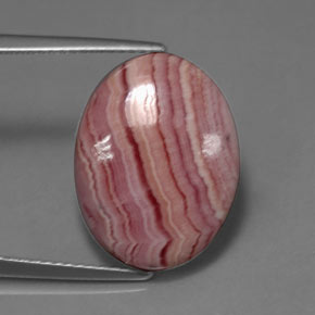 Rodocrosita multicolorido natural 11,10ct, corte oval, opaco