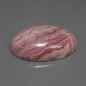 Rodocrosita rosa natural 17,47ct, corte oval, opaco