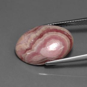Rodocrosita multicolorido natural 13,31ct, corte oval, opaco