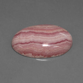 Rodocrosita rosa natural 12,78ct, corte oval, opaco