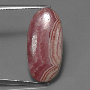 Rodocrosita rosa natural 13,76ct, corte oval, opaco