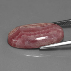 Rodocrosita rosa natural 13,76ct, corte oval, opaco