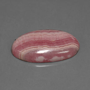 Rodocrosita rosa natural 13,76ct, corte oval, opaco