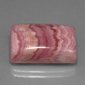 Rodocrosita multicolorido natural 15,96ct, baguete, opaco