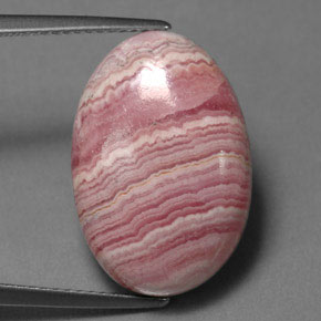 rodocrosita Multi rosa rosa Natural 17.50ct, Corte Oval, Opaco