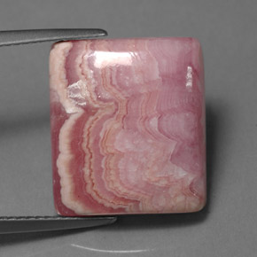 Rodocrosita rosa natural 16,11ct, baguete, opaco