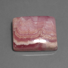 Rodocrosita rosa natural 16,11ct, baguete, opaco