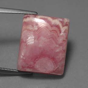 Rodocrosita rosa natural 14,69ct, baguete, opaco