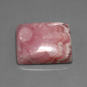 Rodocrosita rosa natural 14,69ct, baguete, opaco
