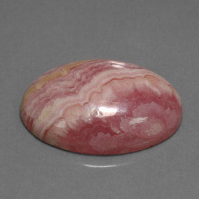 Rodocrosita rosa natural 16,89ct, corte oval, opaco
