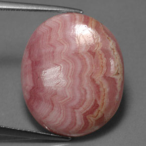 Rodocrosita multicolorido natural 19,99ct, corte oval, opaco