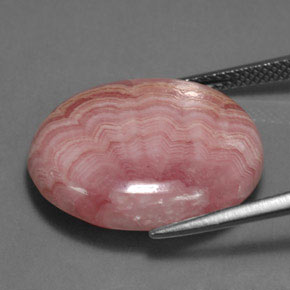 Rodocrosita multicolorido natural 19,99ct, corte oval, opaco